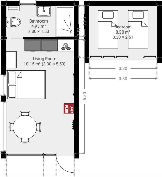 Tiny House - Optioneel Met Hottub Apartment Dokkum Bagian luar foto